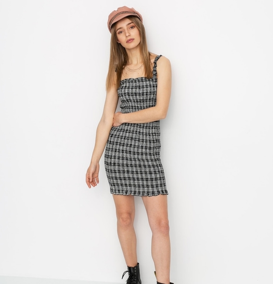 Volcom Seeriously Plaid Bodycon Dress - Picture 2 of 15